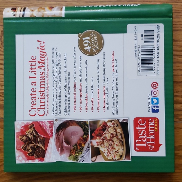 Taste of Home Christmas Cookbook New - Picture 2 of 2
